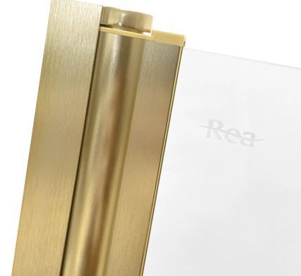 Шторка для ванны REA AGAT-3 120 BRUSHED GOLD складная