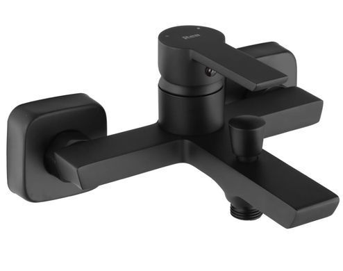 Смеситель для ванны и душа REA ARGUS BLACK черный настенный с изливом