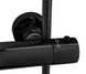 Душевой гарнитур REA LUNGO BLACK GLOSSY с термостатом и изливом