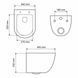 Подвесной унитаз VBI VULCANO LIGHT GREY MATT