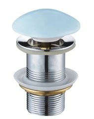Донний клапан для раковини MEXEN KLIK-KLAK BLUE MATT без переливу з керамічною кришкою MEX-79910-49