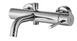 Смеситель для ванны REA LUNGO DIAMOND CHROME с изливом