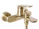Смеситель для ванны и душа REA MARCO BRUSHED GOLD настенный с изливом