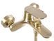Смеситель для ванны и душа REA MARCO BRUSHED GOLD настенный с изливом