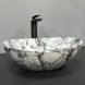 Умывальник (раковина) VBI PARMA STATUARIO BLACK VEINS GLOSSY накладной