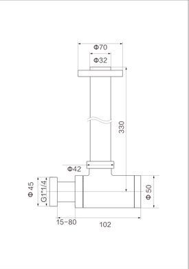 Сифон для раковины VBI BRUSHED COPPER универсальный VBI-059100BC