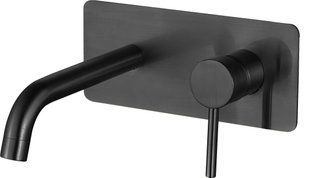 Змішувач для раковини VBI MILANO LONG 2 BLACK прихованого монтажу