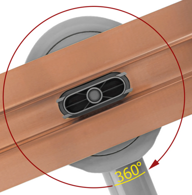 Трап для душа REA NEOX 80 SLIM PRO BRUSHED COPPER