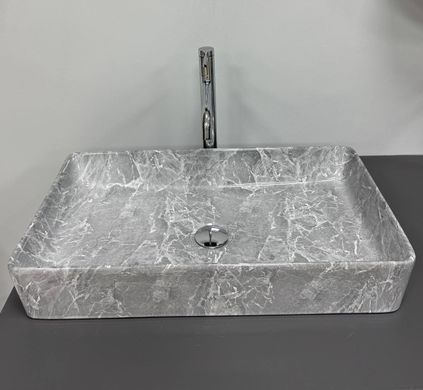 Умивальник (раковина) VBI TRIEST GREY STONE накладний