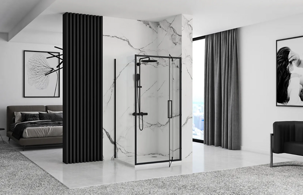 Душевая кабина REA RAPID SWING 100x80 BLACK
