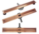 Трап для душа REA NEOX 80 SLIM PRO BRUSHED COPPER