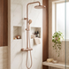 Душевой гарнитур REA PAROT BRUSHED COPPER с термостатом