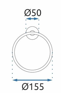 Тримач для рушників кільце REA 332915B MIST 05 GOLD
