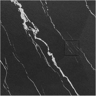 Душовий піддон REA BAZALT 90X90 CARRARA BLACK