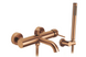 Смеситель для ванны REA LUNGO GRIP BRUSHED COPPER с изливом