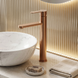 Смеситель для раковины REA ARCOS BRUSHED COPPER высокий