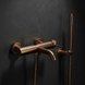 Смеситель для ванны REA LUNGO GRIP BRUSHED COPPER с изливом