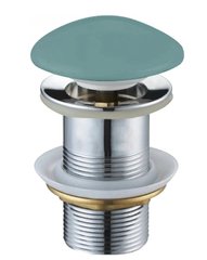 Донный клапан для раковины MEXEN KLIK-KLAK LIGHT GREEN MATT без перелива с керамической крышкой MEX-79910-48