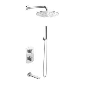 Душова система KOHLMAN FOXAL 40 CHROME з термостатом + BOX прихованого монтажу