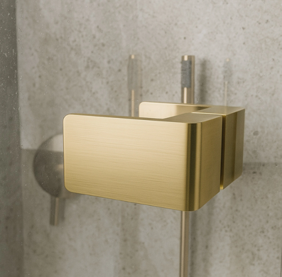 Душевая дверь REA ATLAS 100 L BRUSHED GOLD