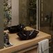 Умивальник (раковина) VBI VENEZIA S MARBLE BLACK MATT накладний