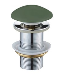 Донный клапан для раковины MEXEN KLIK-KLAK KHAKI MATT без перелива с керамической крышкой MEX-79910-43