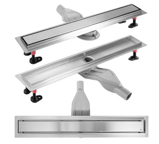Трап для душа REA NEOX 50 SUPERFLOW BRUSHED STEEL 2в1