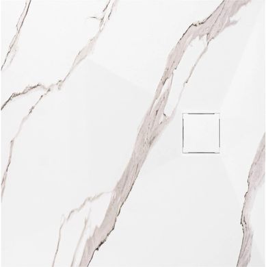 Душовий піддон REA MAGNUM 90x90 CARRARA WHITE