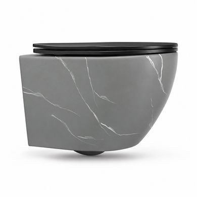 Підвісний унітаз VBI VULCANO GREY STONE MATT TORNADO