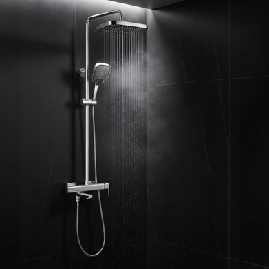 Душевой гарнитур REA ARLO NICKEL BRUSHED с изливом
