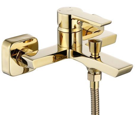 Змішувач для ванни та душу REA ARGUS GOLD золотий настінний з виливом