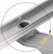 Душовий трап REA NEOX 50 SUPERFLOW BRUSHED STEEL 2в1