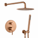 Душова система VBI MILANO BRUSHED COPPER із прихованим монтажем
