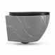 Підвісний унітаз VBI VULCANO GREY STONE MATT TORNADO