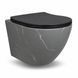 Підвісний унітаз VBI VULCANO GREY STONE MATT TORNADO