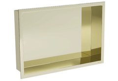 Вбудована полиця MEXEN X-Wall-R 45x30 GOLD з обідком