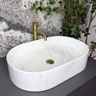 Умывальник (раковина) VBI VERONA 60 NATURE MARMO GLOSSY накладной