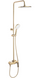 Душевой гарнитур REA AVALON BRUSHED GOLD матовое золото с изливом