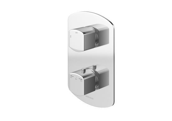 Душевая система KOHLMAN FOXAL 25 CHROME с термостатом + BOX скрытого монтажа