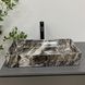 Умывальник (раковина) VBI TRIEST ANTHRACITE MARBLE накладной