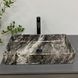 Умывальник (раковина) VBI TRIEST ANTHRACITE MARBLE накладной