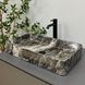 Умывальник (раковина) VBI TRIEST ANTHRACITE MARBLE накладной
