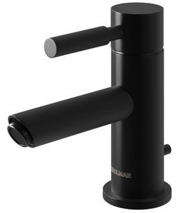 Змішувач для раковини (умивальника) KOHLMAN ROXIN BLACK низький