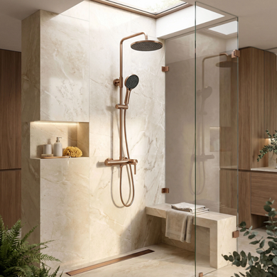 Душевой гарнитур REA FOSTER BRUSHED COPPER