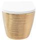 Підвісний унітаз REA CARLO FLAT BRUSH GOLD золотий