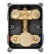 Душевая система REA LUNGO BRUSHED GOLD c термостатом + BOX скрытого монтажа