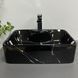 Умывальник (раковина) VBI FORLI BLACK MARMO GLOSSY накладной