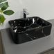 Умывальник (раковина) VBI FORLI BLACK MARMO GLOSSY накладной