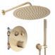 Душевая система REA LUNGO BRUSHED GOLD c термостатом + BOX скрытого монтажа