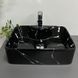 Умывальник (раковина) VBI FORLI BLACK MARMO GLOSSY накладной